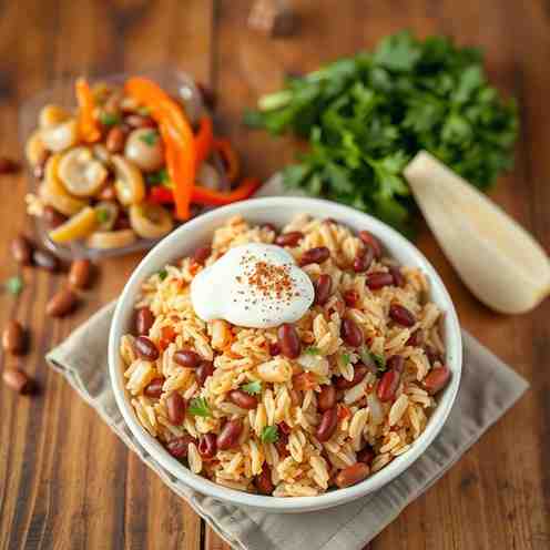 Hearty Kurdish Rice & Beans Recipe - Easy Vegan Dinner